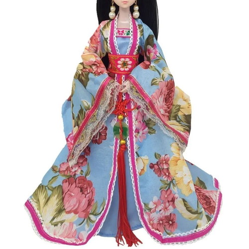 Doll kimono dress "Japan Princess Blue" - 7184-B
