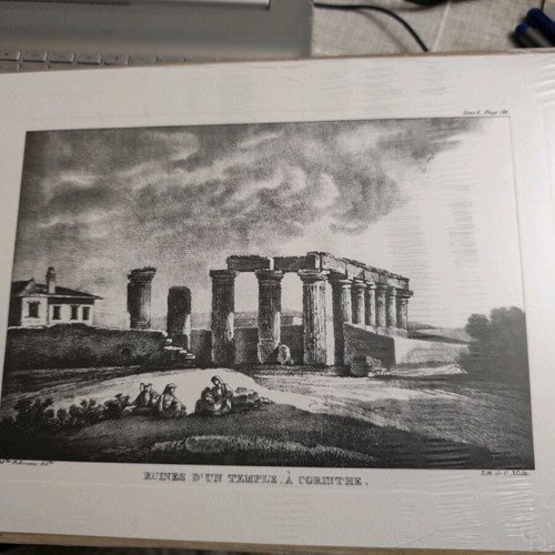 Engravings Ruins of the Temple of Corinth and Vale of Tempe new