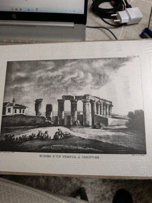 Engravings Ruins of the Temple of Corinth and Vale of Tempe new