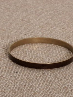 Bronze brown bracelet used, diameter 7 cm