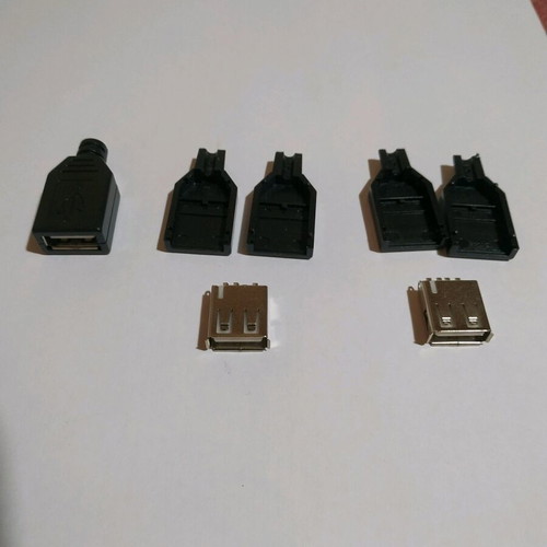 USB plug set of 3 new for cable repair