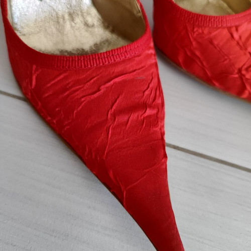 Pointed red pumps size 37 like new, 10.5cm heel