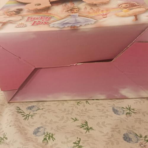 Paper children's jewelry box like new, pink
