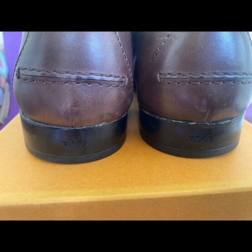 Tod’s Benson moccasins like new, brown leather, size 44