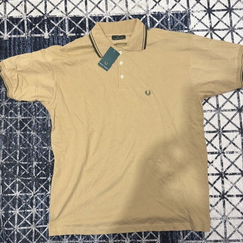 Fred Perry Polo T-shirt new, beige, size L