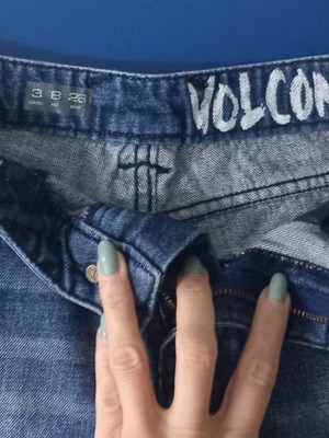 Τζιν σορτς Volcom μεταχειρισμένα, μέγεθος S 36 8, μπλε