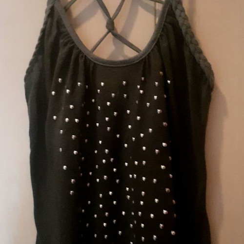Stradivarius women's top with open mesh back, size Small