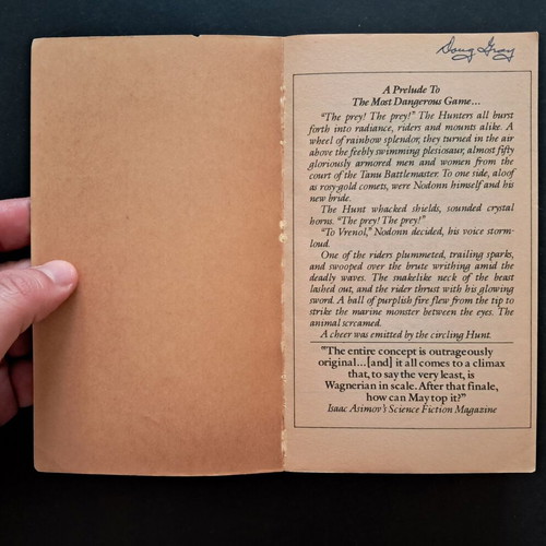 The Golden Torc paperback used by Julian May