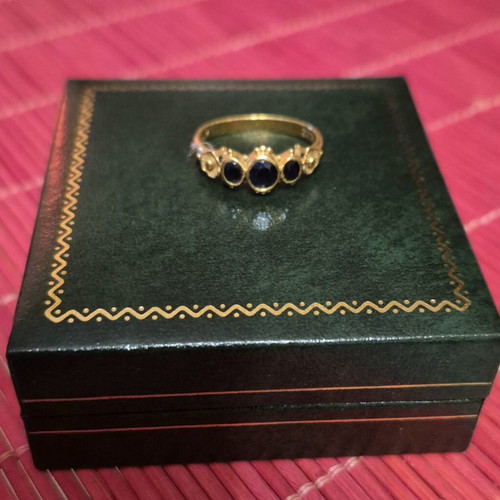 Vintage handmade Byzantine-style 22K gold ring