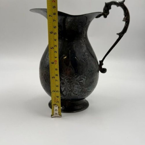 Vintage Silverplated EPNS Water Pitcher used with embossed design