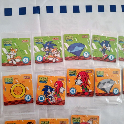 Sonic Koukouroukou Stickers New Pack of 23 Sealed