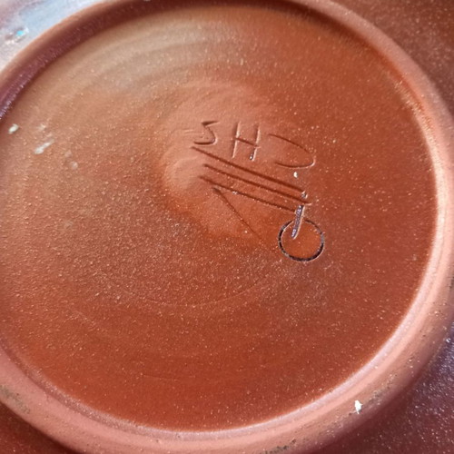 Handmade decorative plate used