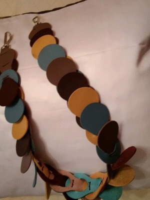 Shoulder bag strap colorful new, synthetic leather