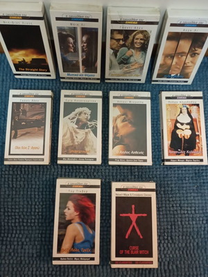 Pack of 10 VHS tapes new, movies