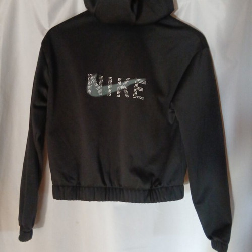 Nike cropped jacket like new, kids XL, black
