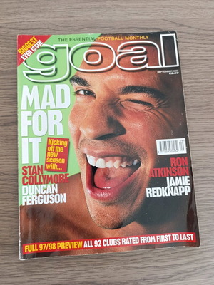 Goal magazine September 1997 like new, British football monthly