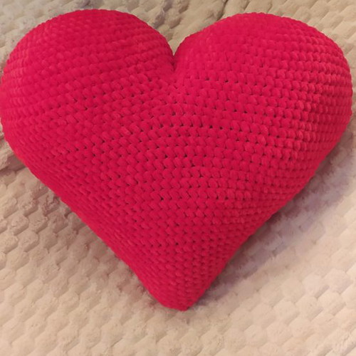 Handmade large decorative heart pillow 110cm new