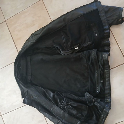 Bering leather jacket used, black, size M