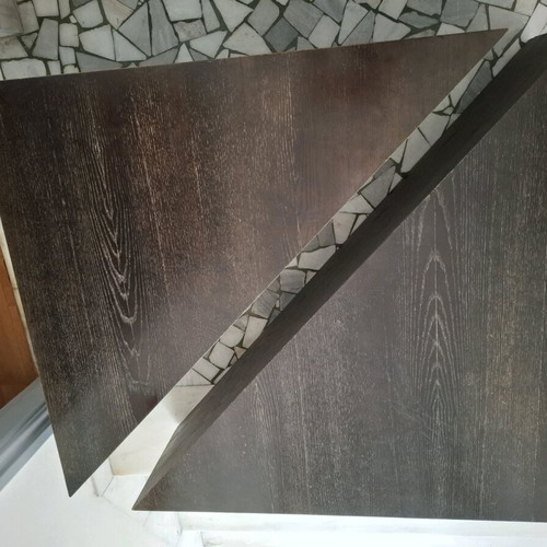 Coffee table used, black square, 2 pieces