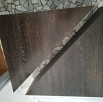 Coffee table used, black square, 2 pieces