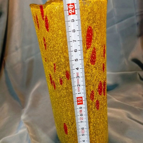 Kosta Boda Chicko 49606 Bertil Vallien Art Glass Vase 21cm like new