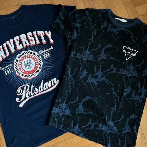 Print t-shirts for 12-14 years old like new, H&M and Gildan