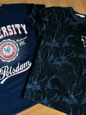Print t-shirts for 12-14 years old like new, H&M and Gildan