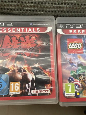 PS3 game bundle with Tekken 6, LEGO Marvel, LEGO Batman 2
