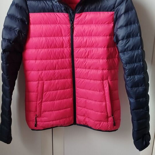 Women's lightweight puff jacket like new, pink and blue, size XS