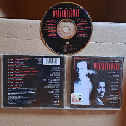 Philadelphia CD compilation like new, music from the motion picture