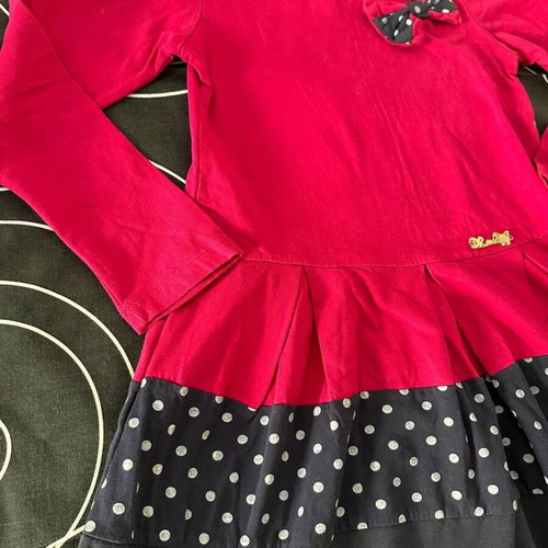 Dr. Moda girls dress like new, size 4–5 years, red
