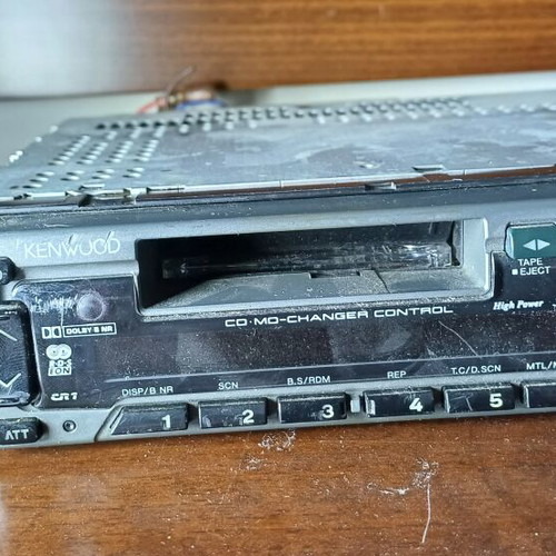 Kenwood KRC-658R Vintage Car Stereo Cassette Receiver used with mounting sleeve