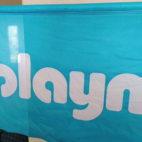Playmobil banner like new from store display