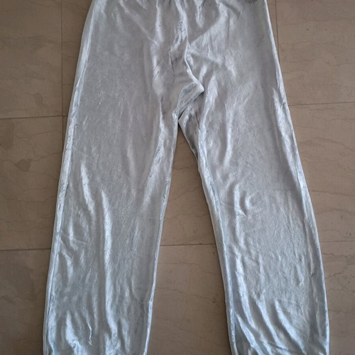 Pinco velour pants like new, size L (fits M), gray-silver