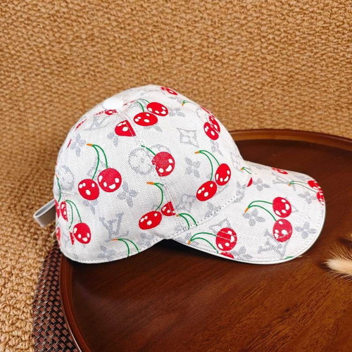 Louis Vuitton baseball cap new, white and pink streetwear style