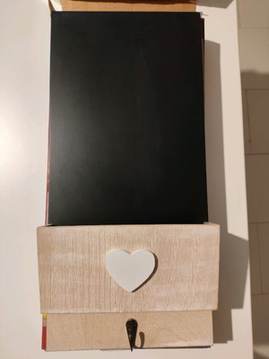 Chalkboard with shelf and hooks like new