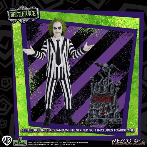 Beetlejuice 5 Points 3.75" action figure new, striped suit