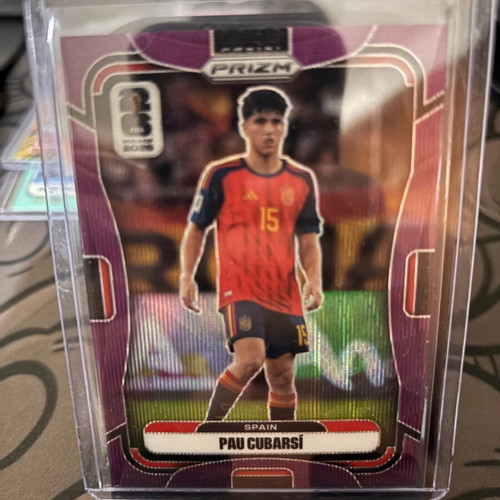 Panini Prizm FIFA World Cup 2026 Pau Cubarsí Red Prizm Serial Numbered 73/99