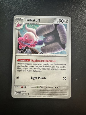 Tinkatuff Mega Evolution Pokemon card 097/132