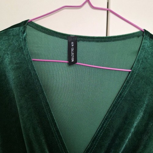 Wrap dress like new, green, size M