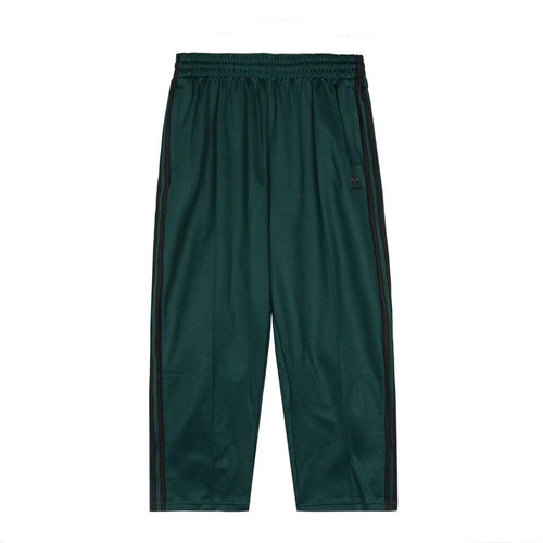 Adidas Baggy Fit Trackpants, black and green, size M