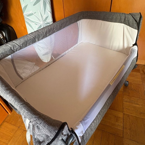 Mika Micky Bedside Sleeper Co-Sleeper in Grey, new