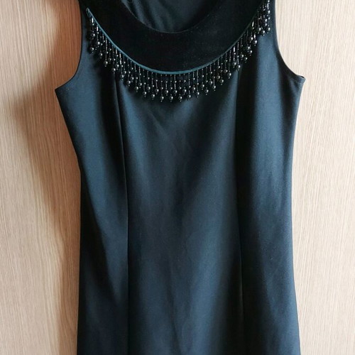 Dress and short jacket set like new, black, size Medium