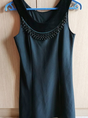 Dress and short jacket set like new, black, size Medium