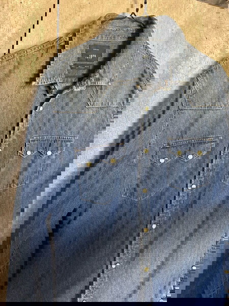 Ανδρικό τζιν πουκάμισο Zara denim 1975