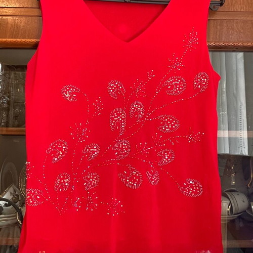 Vintage embroidered blouse size M L XL like new
