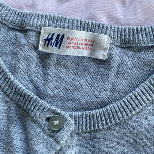 H&M girls' clothing set with unicorn turtleneck sweater and hooded zip jacket