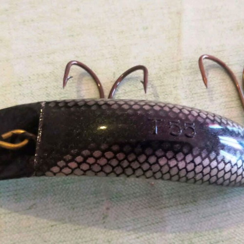 Helin Flatfish T55 Vintage Artificial Lure with Original Box & Leaflet