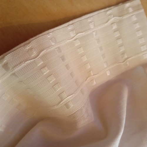 Opaque white curtain like new