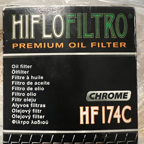Chrome oil filter for Harley Davidson Sporster 883/1200 HF174C new